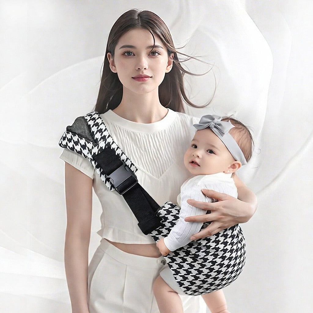 Baby Sling Carrier for Newborn to Toddler Adjustable One-Shoulder Design Fabric