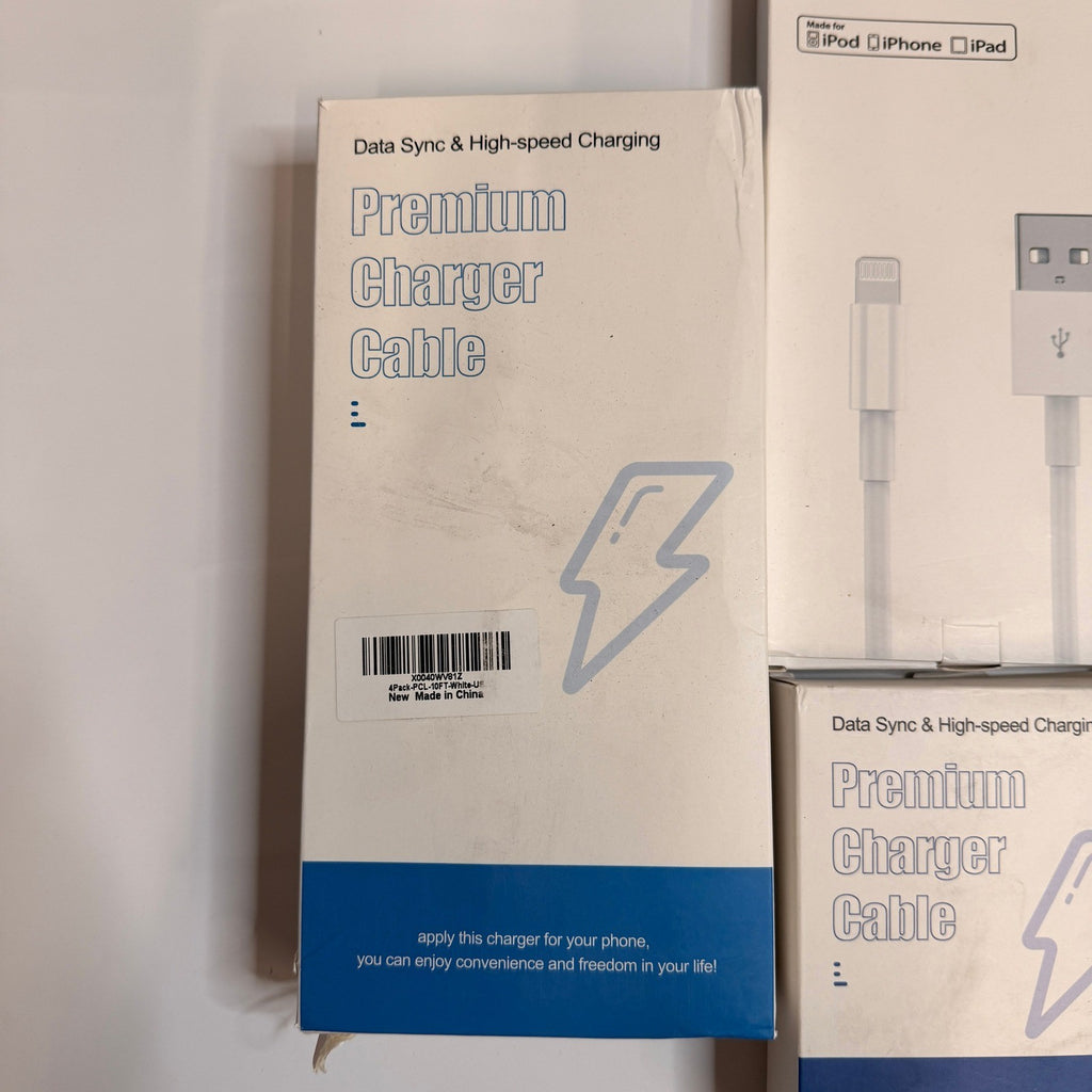 Set of 18 - 12 USB-C/A to Lightning Cables 6ft 10ft, 5 Adapters, Watch Cable