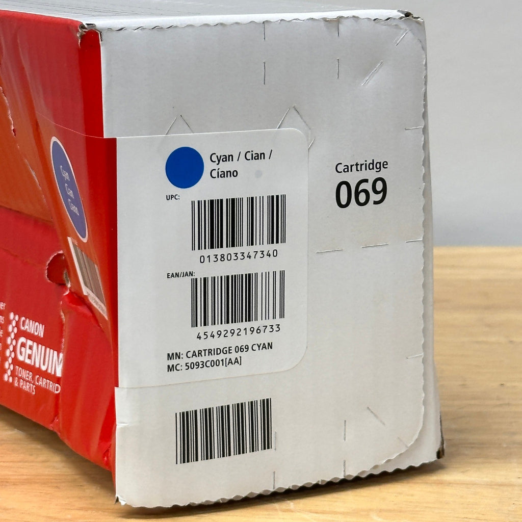 Canon 069 5093C001 Cyan Toner Cartridge LBP674C MF750C Series DAMAGED BOX