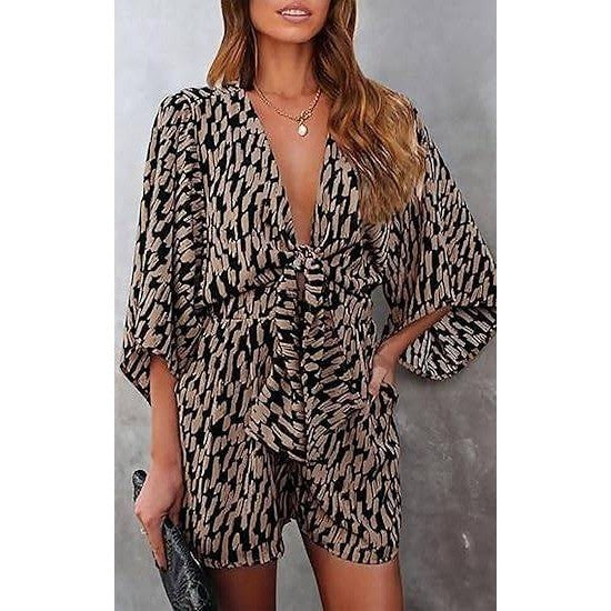 MSRP $35 PRETTYGARDEN Women's Brown XXL Leopard Print Shorts Jumps