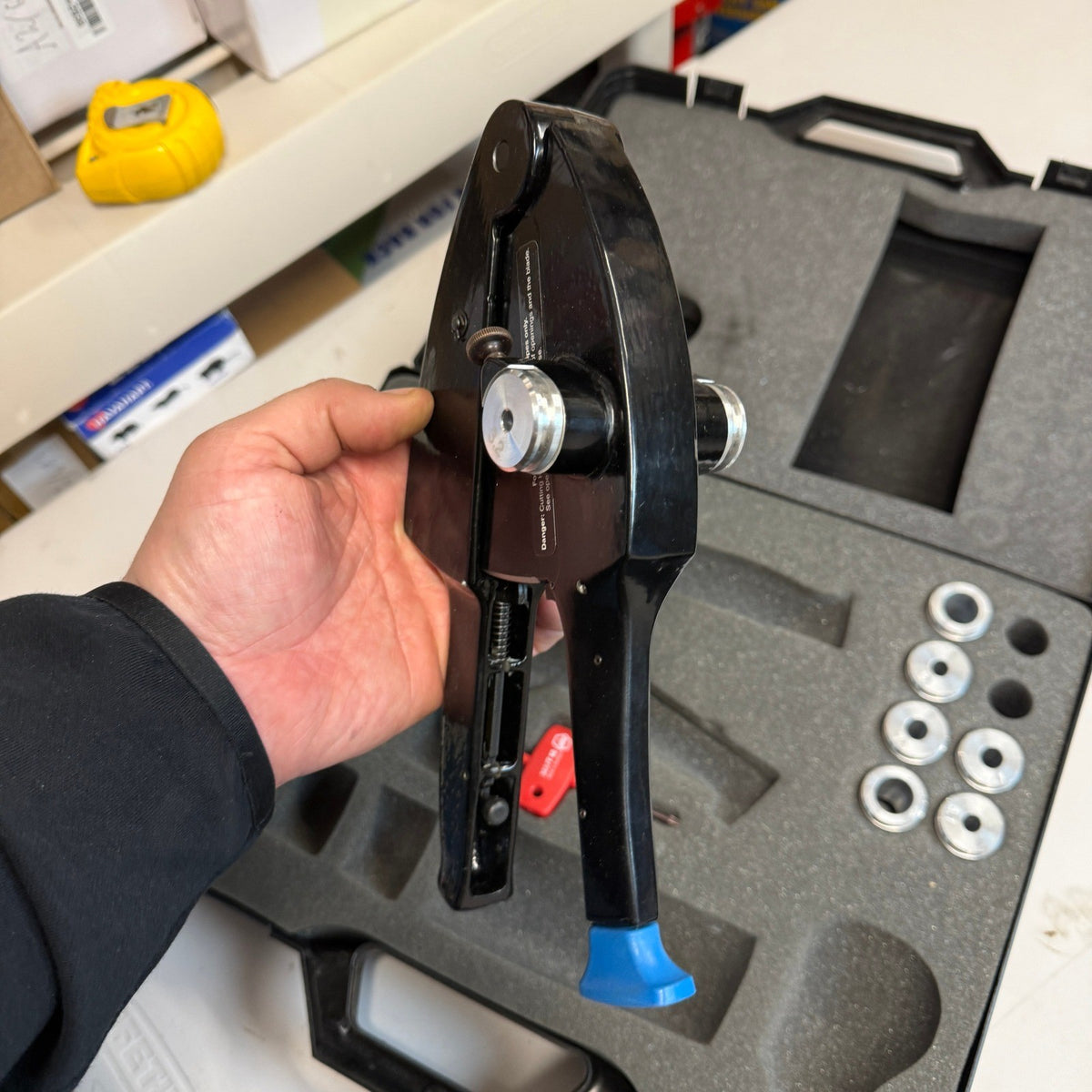 Rohm and Haas OptiFlex FlexiCut Flexible Light Pipe Tool Crimping Tool Kit Hydr