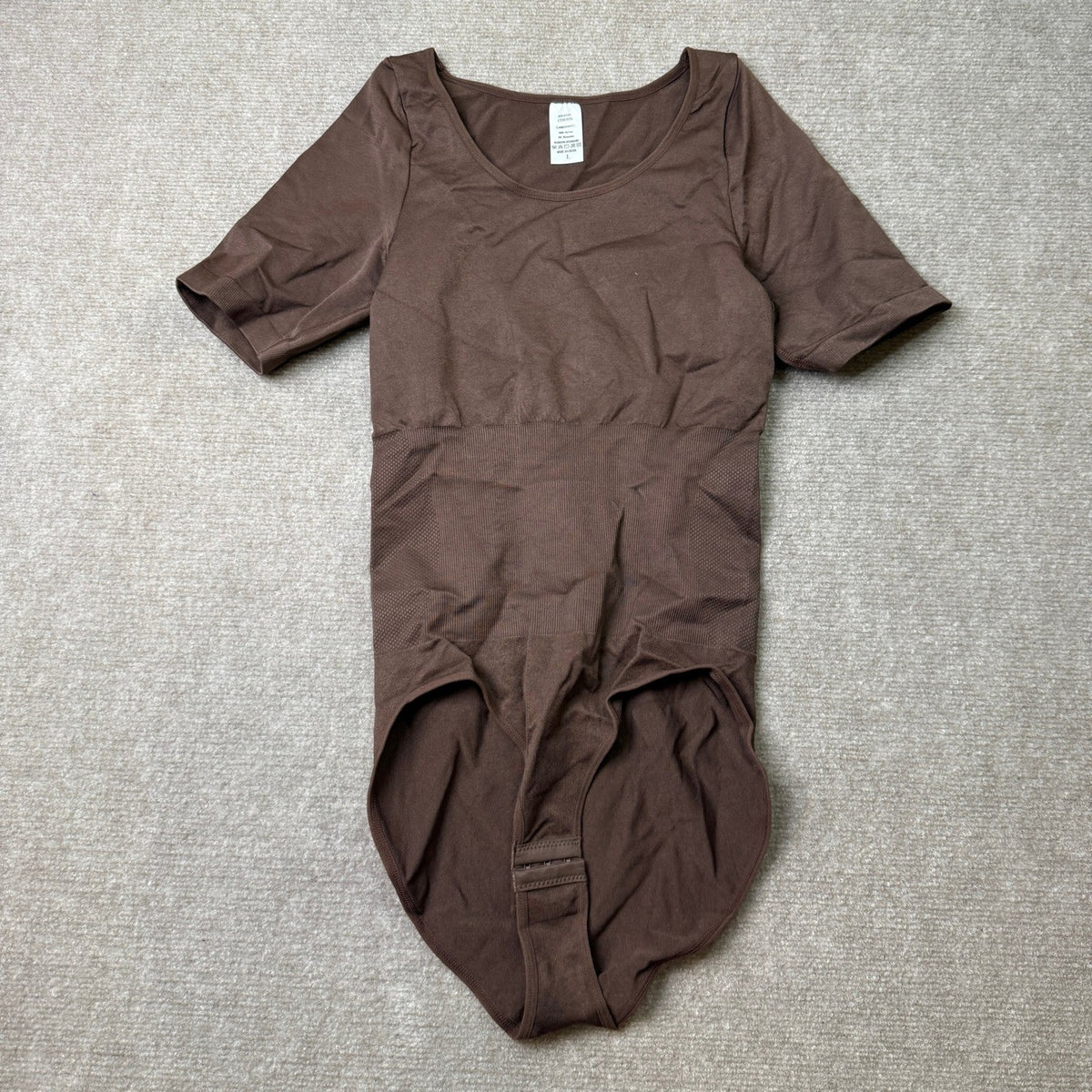MSRP $28 BRABIC Women's L Bodysuit Shapewear Tummy Control Seamless Body Shaper