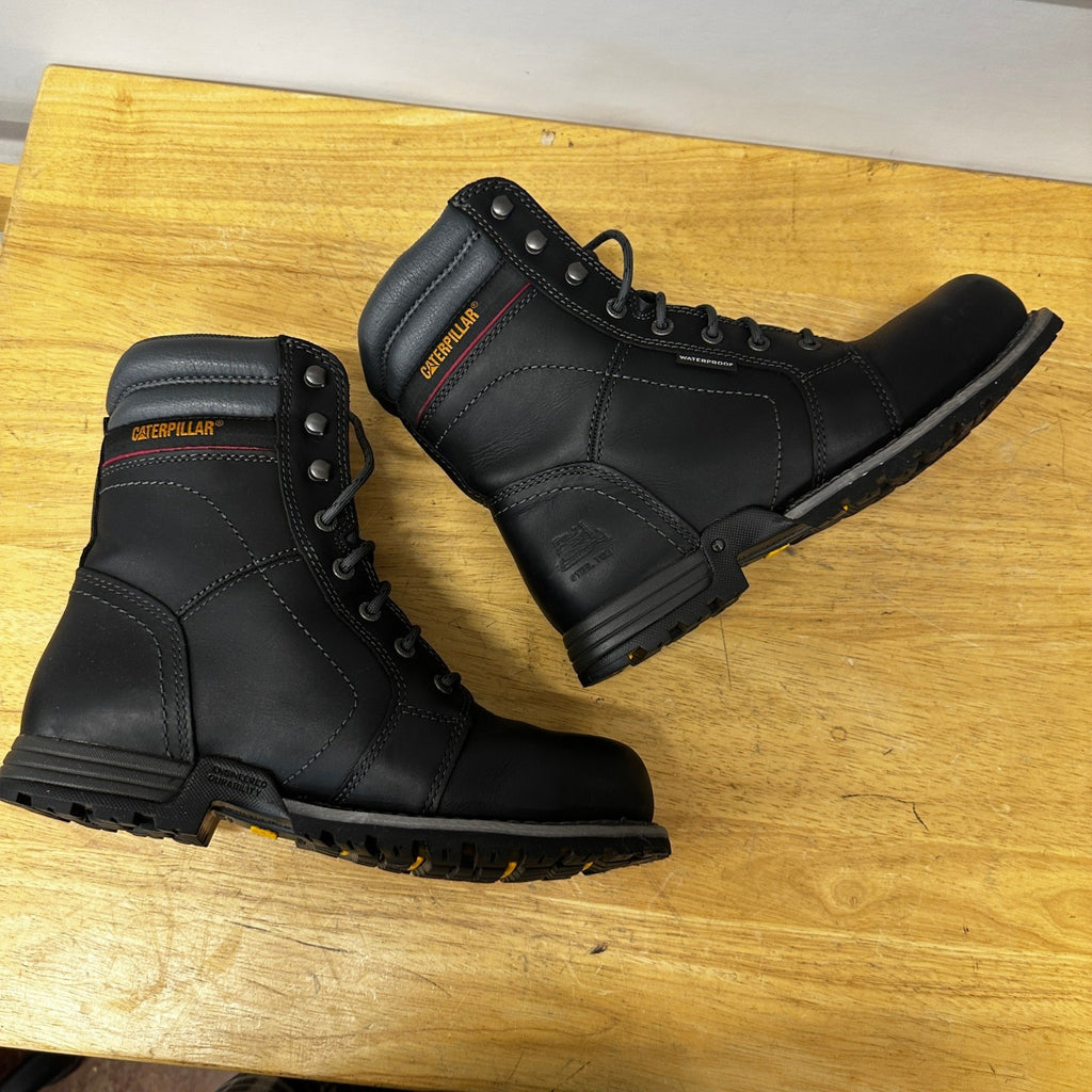 CAT Caterpillar Women's US 10 Black Echo Waterproof Steel Toe Work Boot