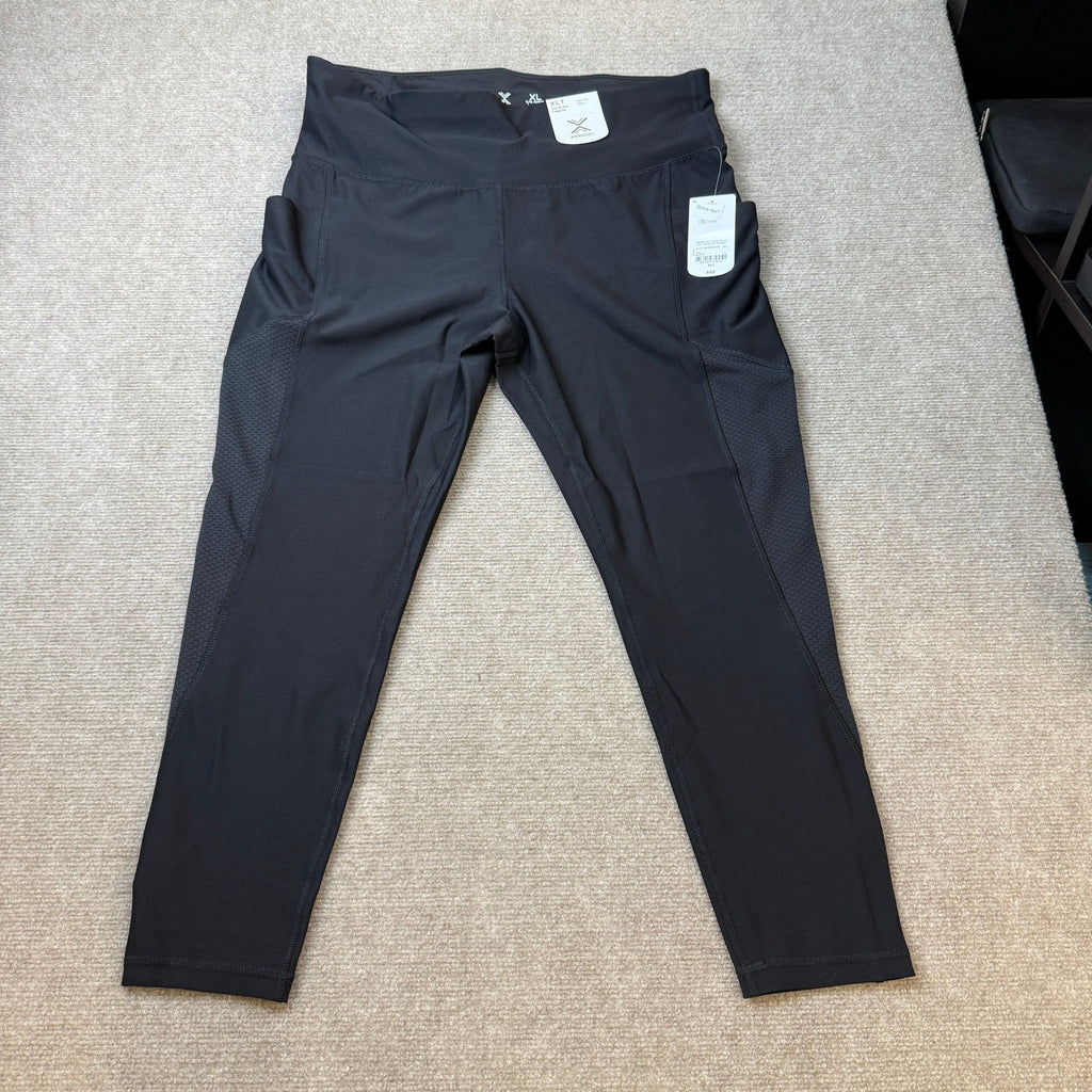 MSRP $49 Xersion EverContour Womens XL Tall Black 7/8 Ankle Legging High Rise