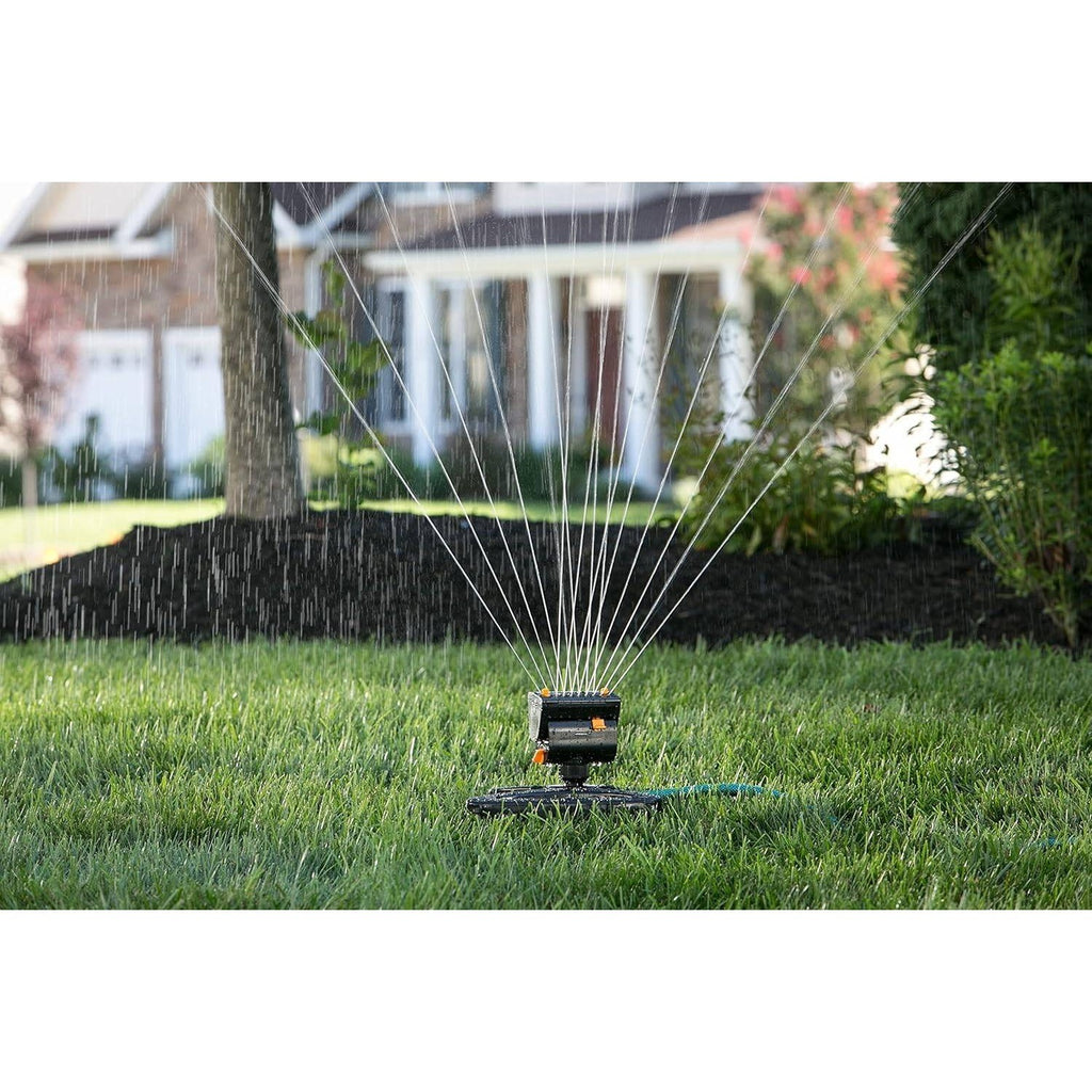 Melnor 65131AMZ MiniMax Turbo Oscillator Sprinkler, 4000 sq. ft., 4-Way Adjustab