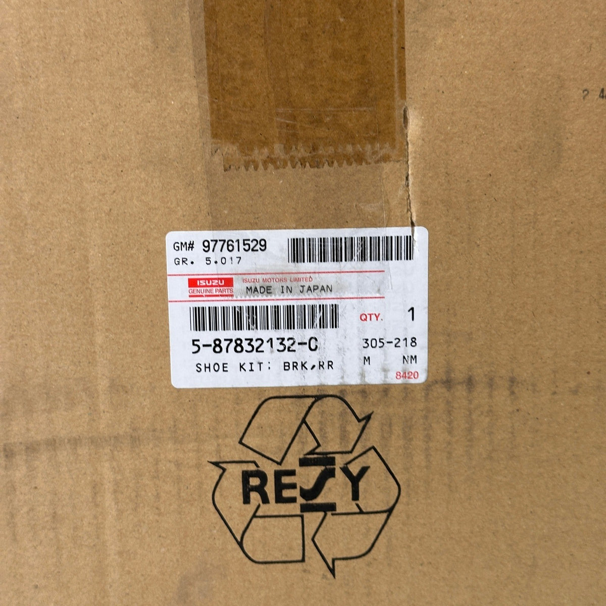 Genuine Isuzu 5-87832132-0 Rear Brake Shoe Kit GM 97761529