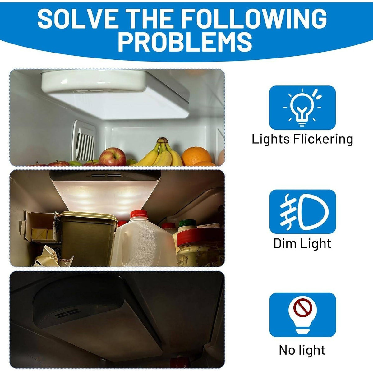 WRX735SDBM03 WRX735SDBM00 Refrigerator LED Light Assembly W11125428