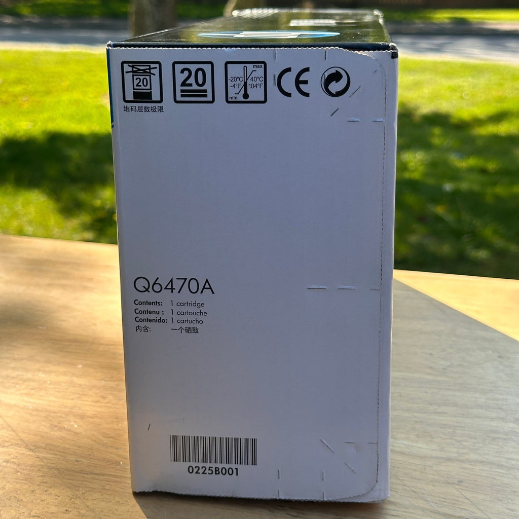 HP 501A Black Q6470A Toner Cartridge Genuine Sealed for LaserJet CP3505