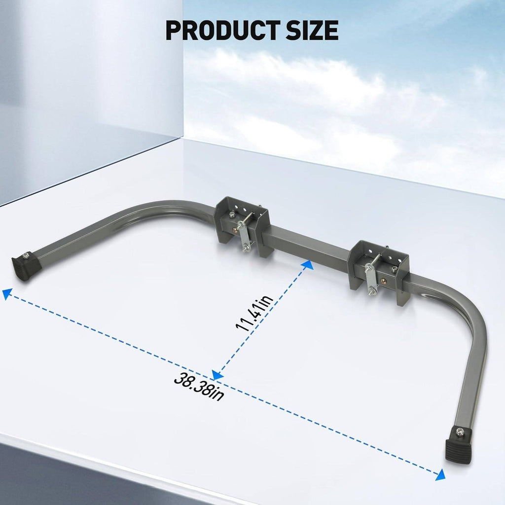 Rengue U-Shaped Ladder Stabilizer, Extension Ladder Standof for Roof Heavy Duty
