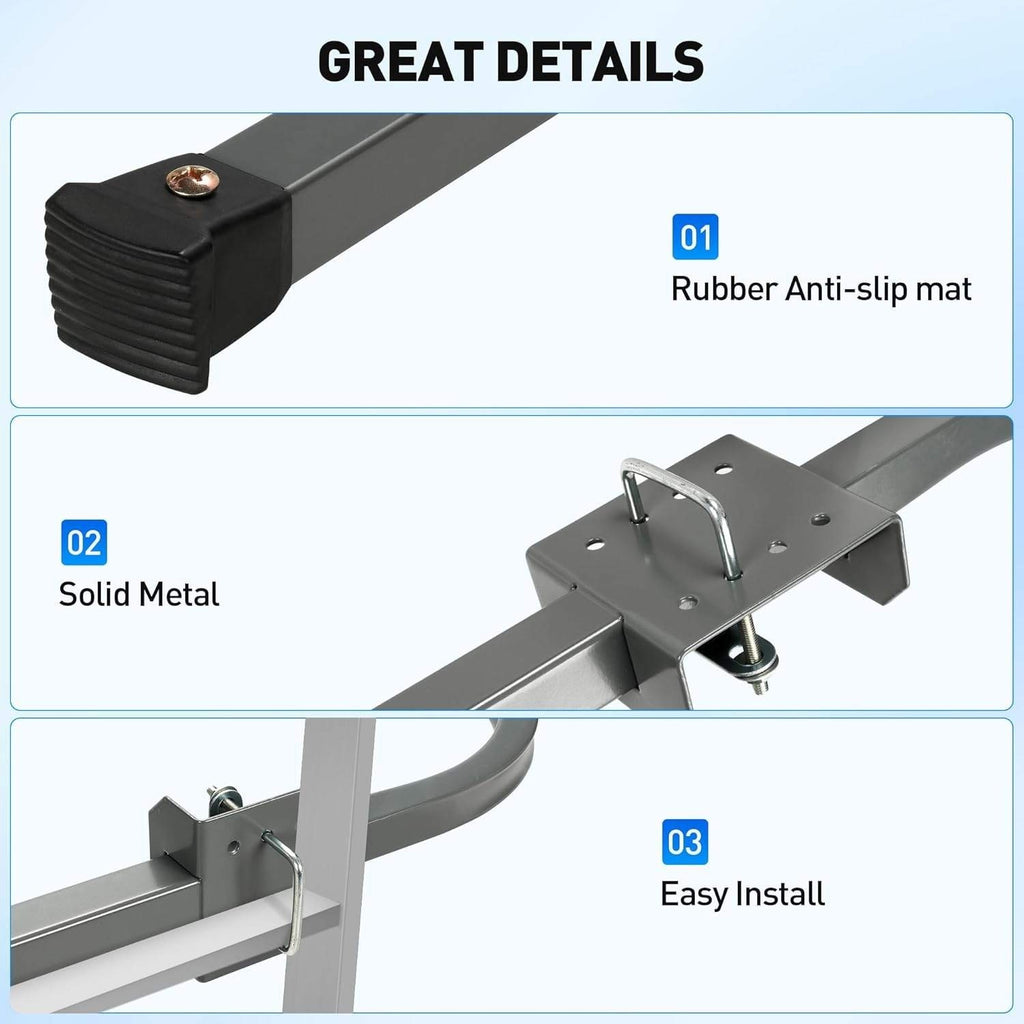 Rengue U-Shaped Ladder Stabilizer, Extension Ladder Standof for Roof Heavy Duty