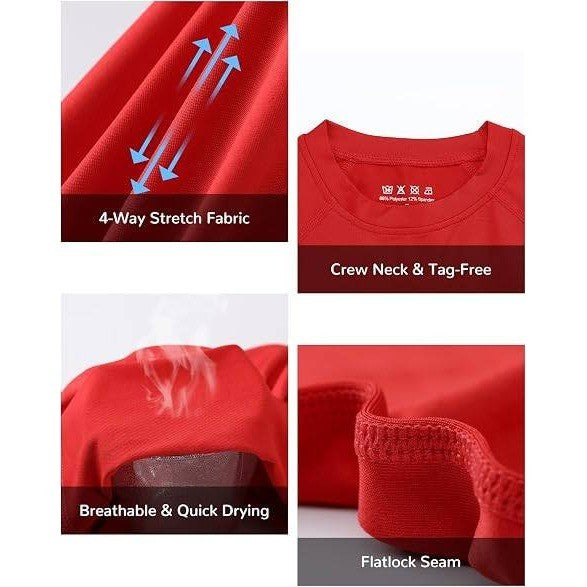 Set of 3 MSRP $31 Blueleaf Boy's M Compression Shirt Short Sleeve Youth Basket