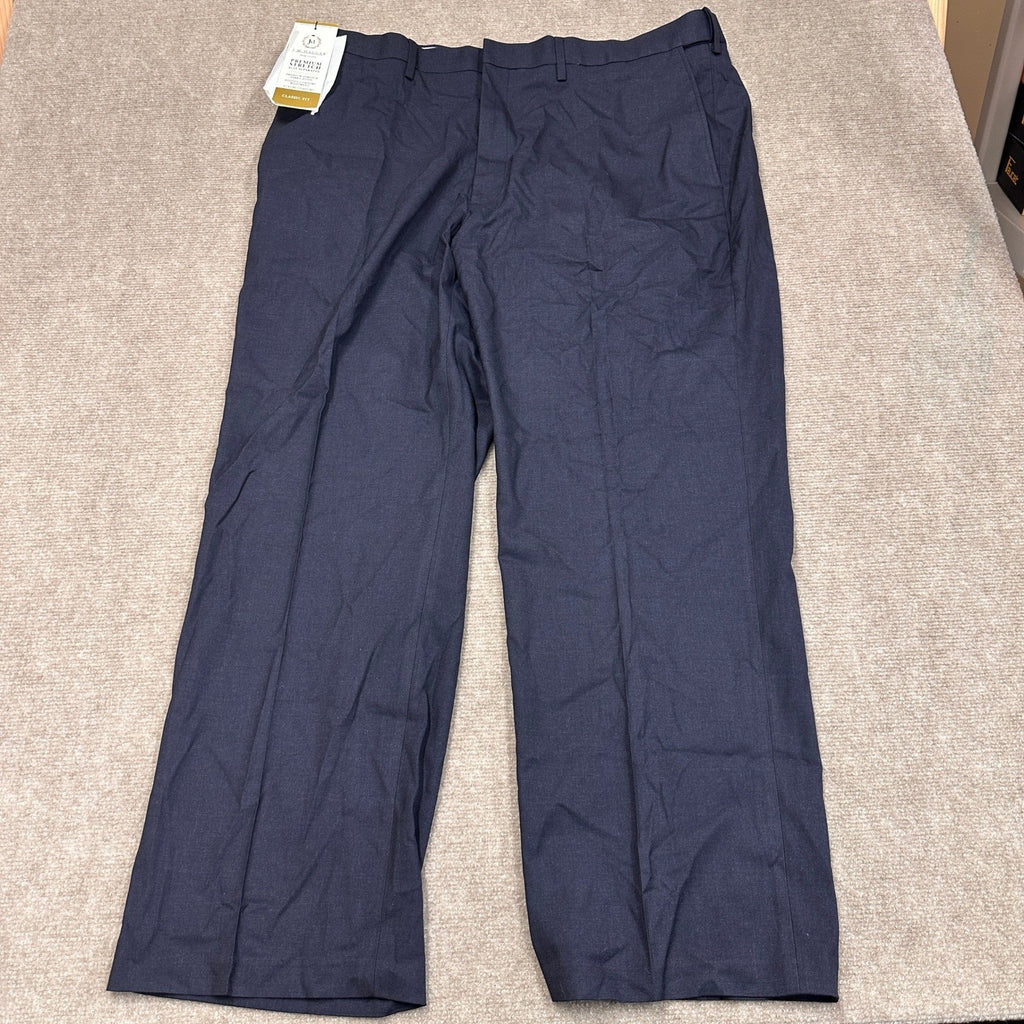 MSRP $100 J.M. Haggar HY00182 Men Classic Fit 40x29 Dark Navy Suit Pants Premium