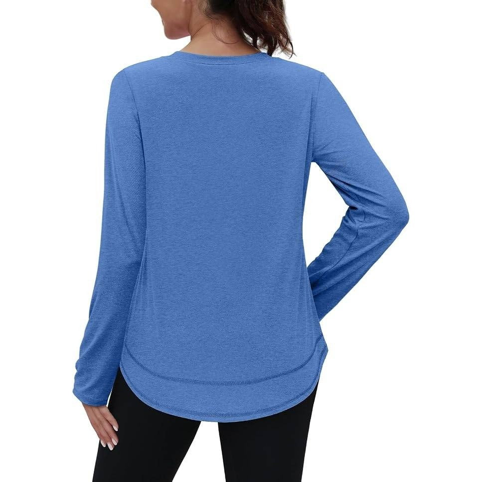 XIEERDUO Women's XL Workout Top Long Sleeve Shirt Sun Protection UPF 50+ Quick
