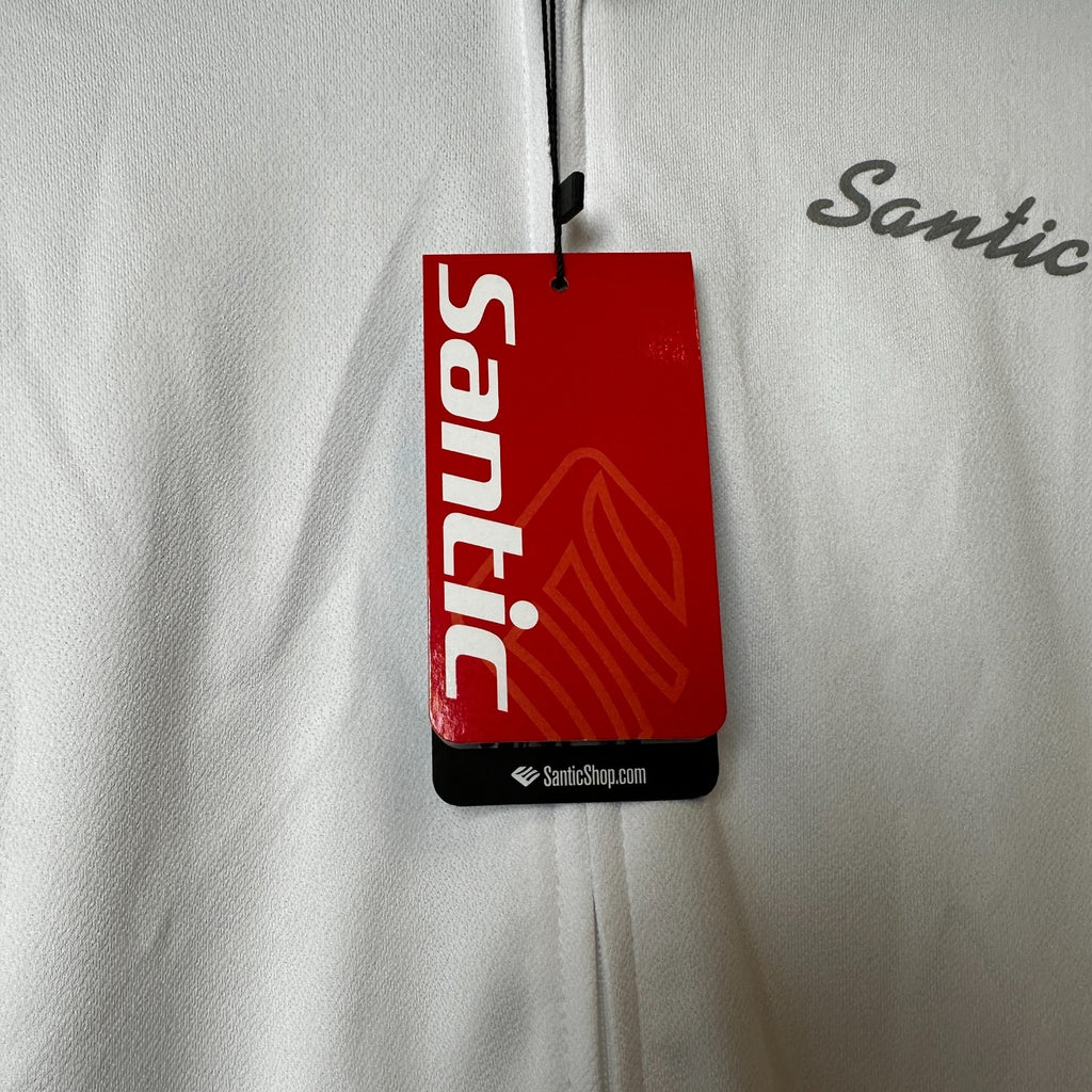 NWT Santic Light Miss Women's S-2XL White Cycling Jersey Long Sleeve Full Zip, R