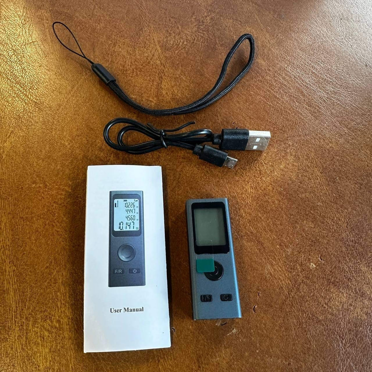 Laser Distance Meter 196Ft/60M Laser Measurement Tool USB Charge LCD Back Light