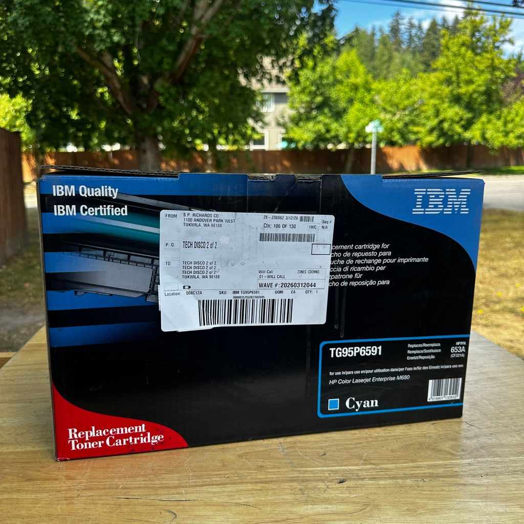 IBM TG95P6591 Cyan Laser Toner Cartridge Replaces for HP 653A (CF321A)