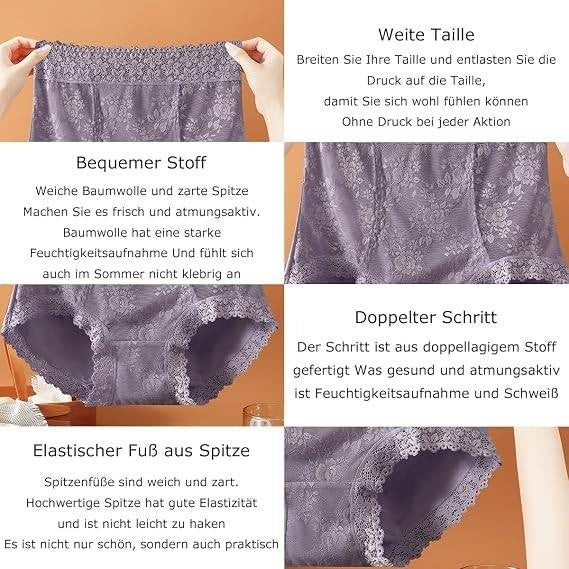 Set of 3 MSRP $39 Wanmeiqinglv Women's XL Sexy Lace Hipster Underwear Cotton