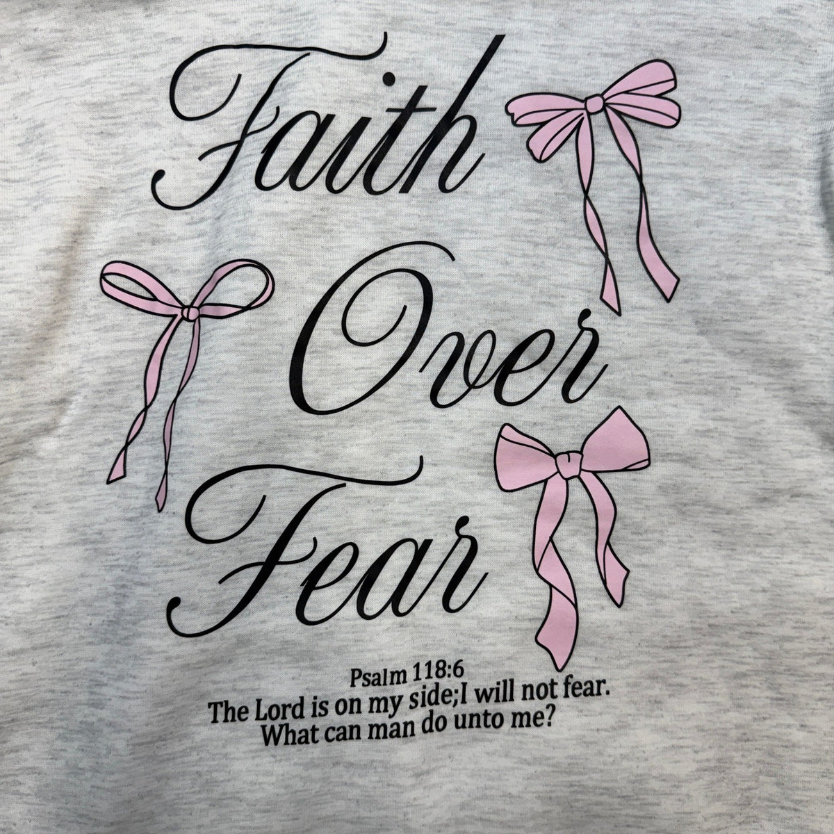 MSRP $43 SweatyRocks Women's M Grey Y2k Bow Graphic Long Sleeve Hoodies Faith