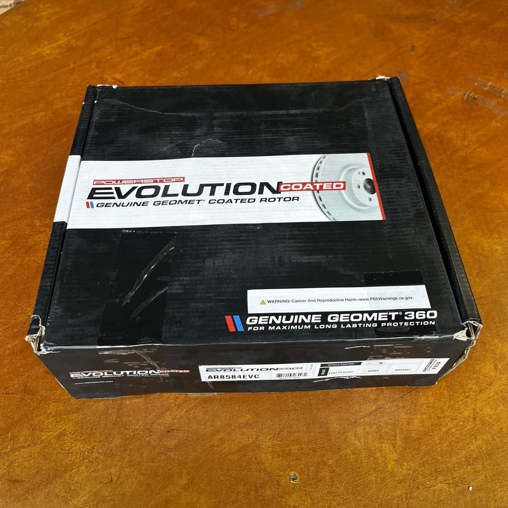PowerStop AR8584EVC Front Disc Brake Rotor Evolution Genuine Geomet Coated Rotor