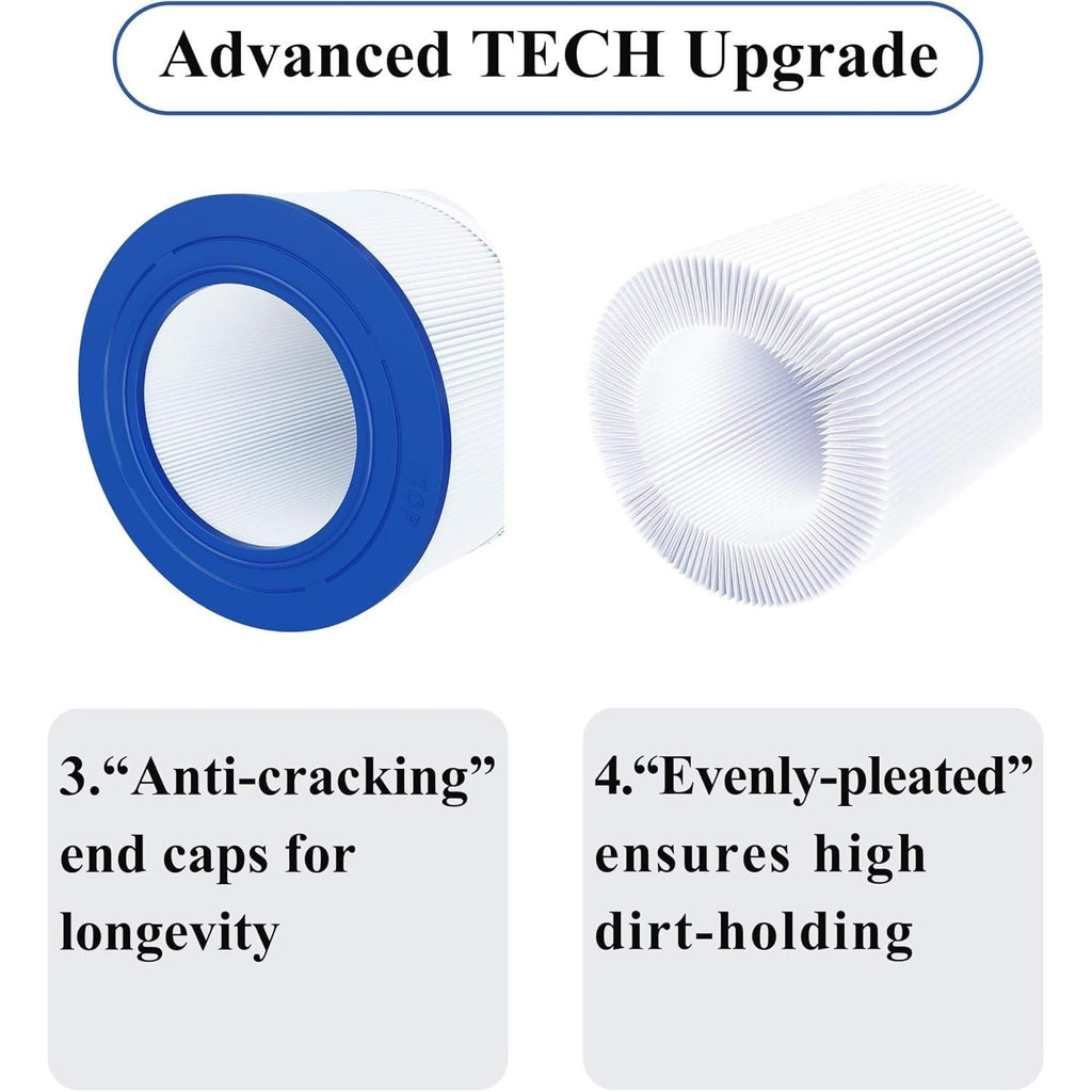 Cryspool 09006 Spa Filter Replaces CFR-50, PJ50-4, C-9650, FC-1460 50 Sq.Ft Hot