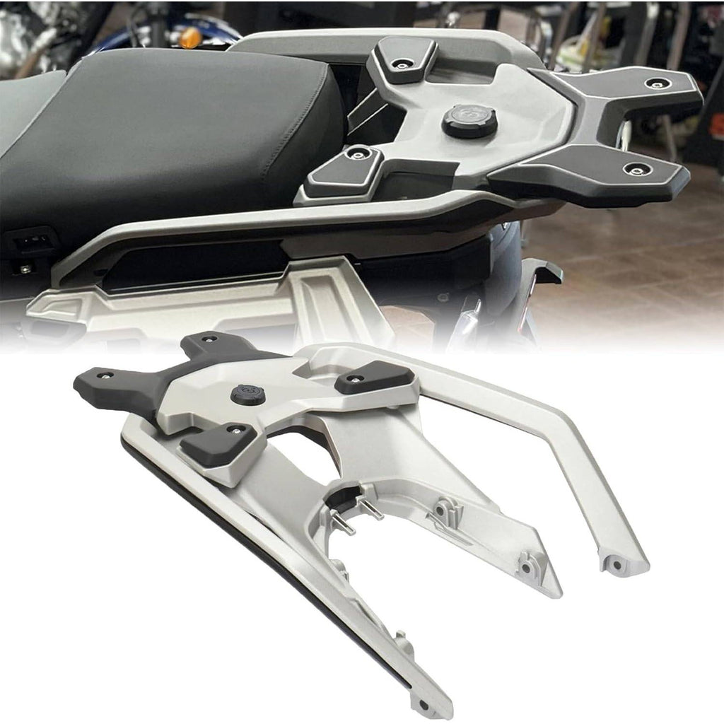 FWXEOZ Silver Motorcycle Rear Luggage Rack with USB Port for BMW R1300GS R 1300