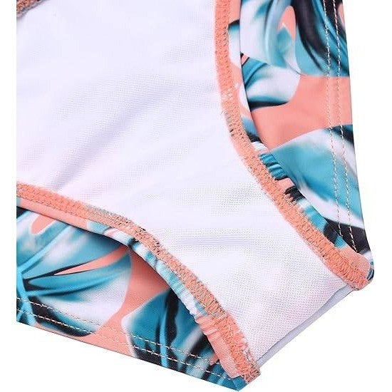 MSRP $28 Arshiner Girls 11-12Y Swimsuit Two Pieces Bikini Set Ruffle Bathing Su