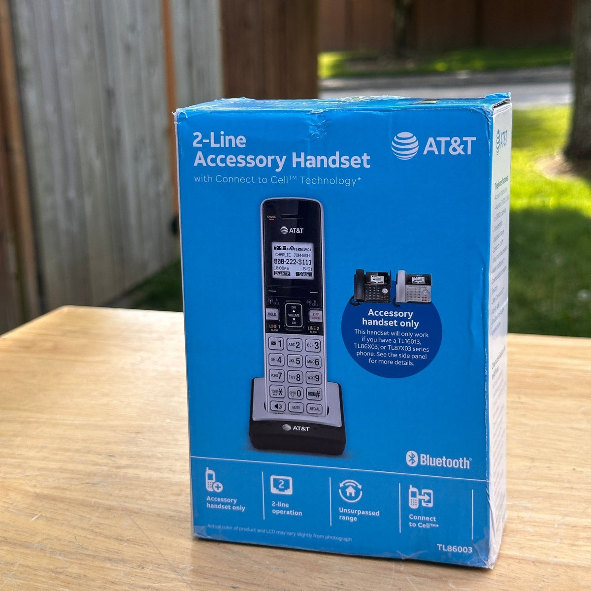 AT&T TL86003 Additional Cordless Handset for TL86103 - DECT 6.0 Expandable Ha
