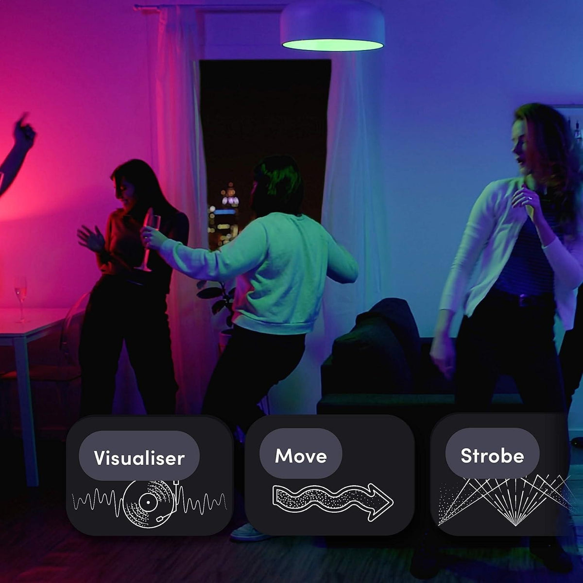 LIFX Color, A19 1100 lumens, Wi-Fi Smart LED Light Bulb, Billions of Colors and