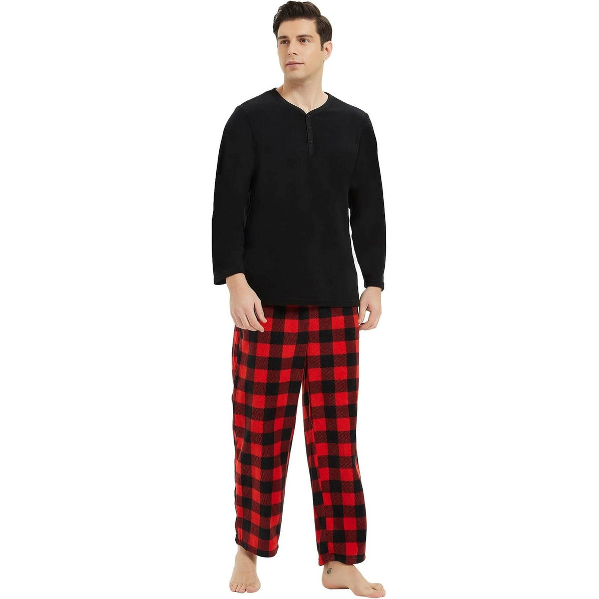 MSRP $24 U2SKIIN Men's 2XL Pajama Set Long Sleeve Sleepwear Plaid Soft Warm Pj