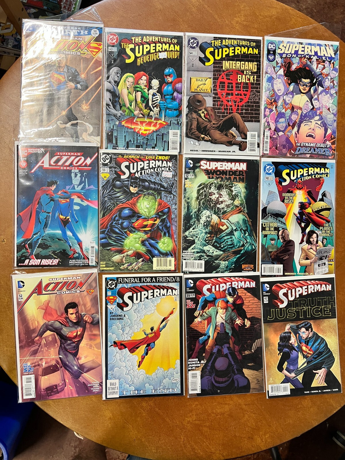 Lot of 12 Dс Comics - Superman , Adventures , Son Of Kal-El , Action Comics