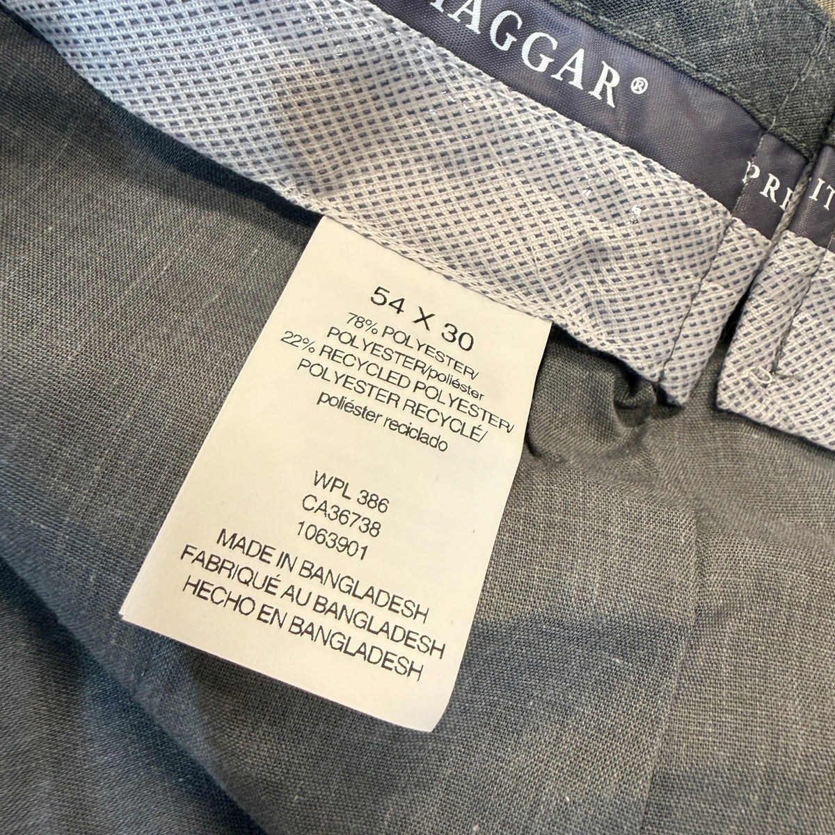 MSRP $80 Haggar HD90651 Mens 54W x 30L Med Khaki Classic Fit Dress Pants Big &