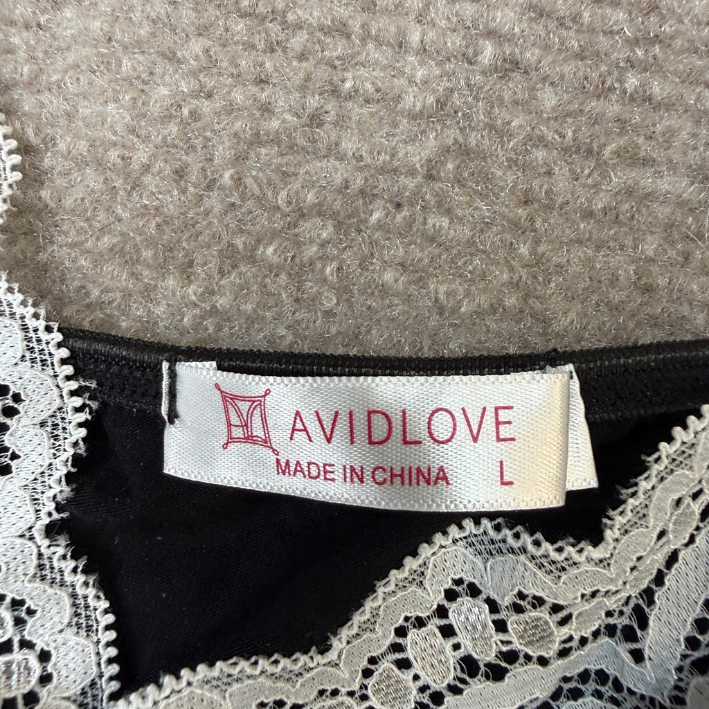 MSRP $23 Avidlove Women's L Lingerie Sexy Nightwear Spaghetti Strap Nightgown