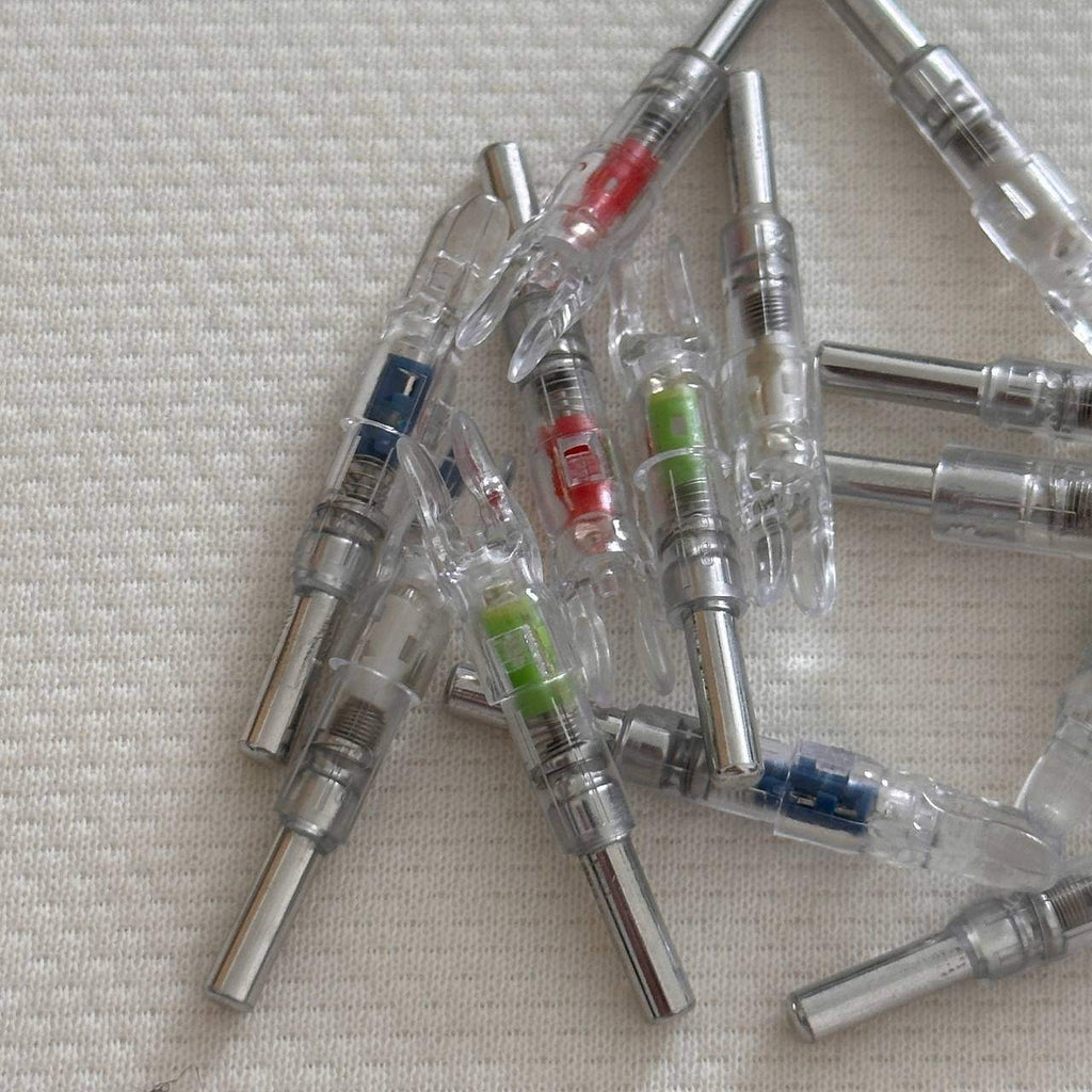 Set of 13 LED Mixed Colors Lighted Nocks for Arrows 0.233"/5.91mm