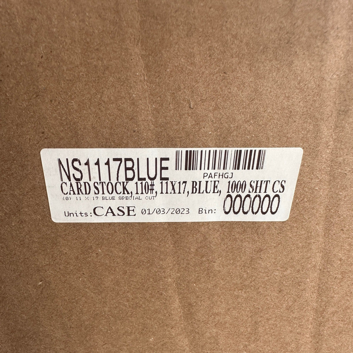 1000 Sheets (4 Pack of 250) Blue Card Stock 110lb 11 x 17"