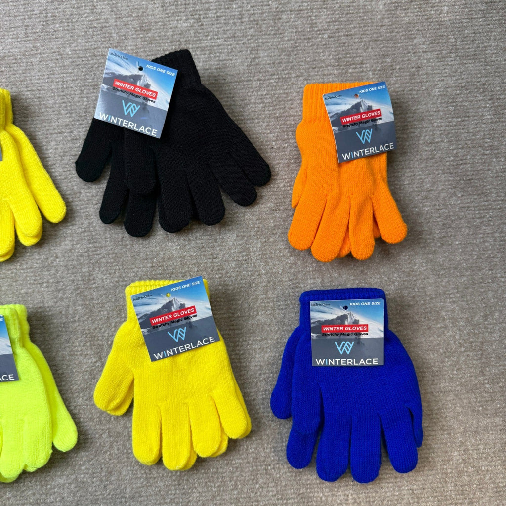 MSRP $21 Winterlace 12 Pairs Kids 2-6 Years Winter Gloves Children Fun Colorful