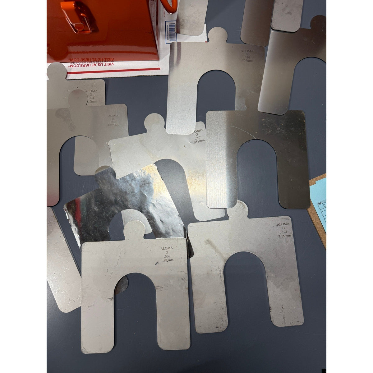 Aloma 130 Pcs G Shim Set 6x6" For Use Up To 2 1/4" Bolt Size 97235K87