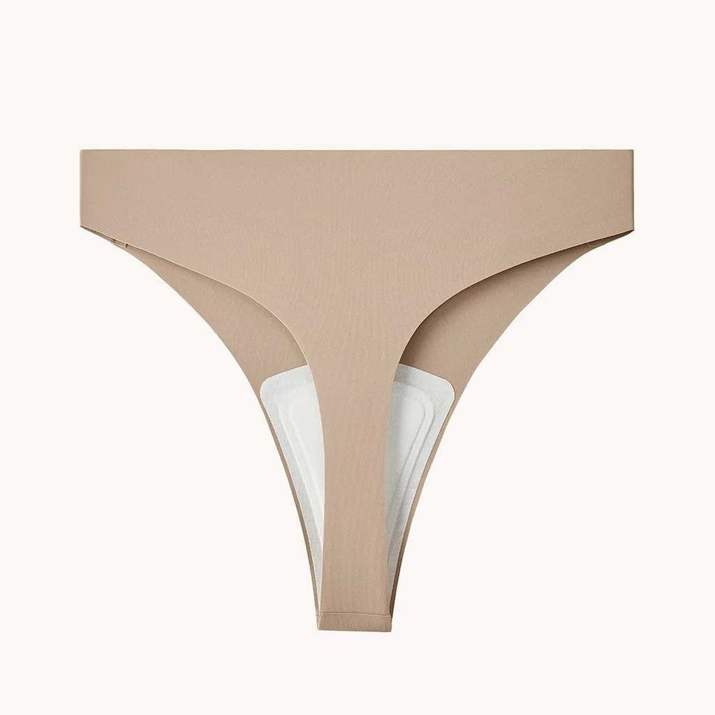 LUCKMEEY Women's S Cotton Thongs Seamless No Show Panty Liners Workout G-Strin
