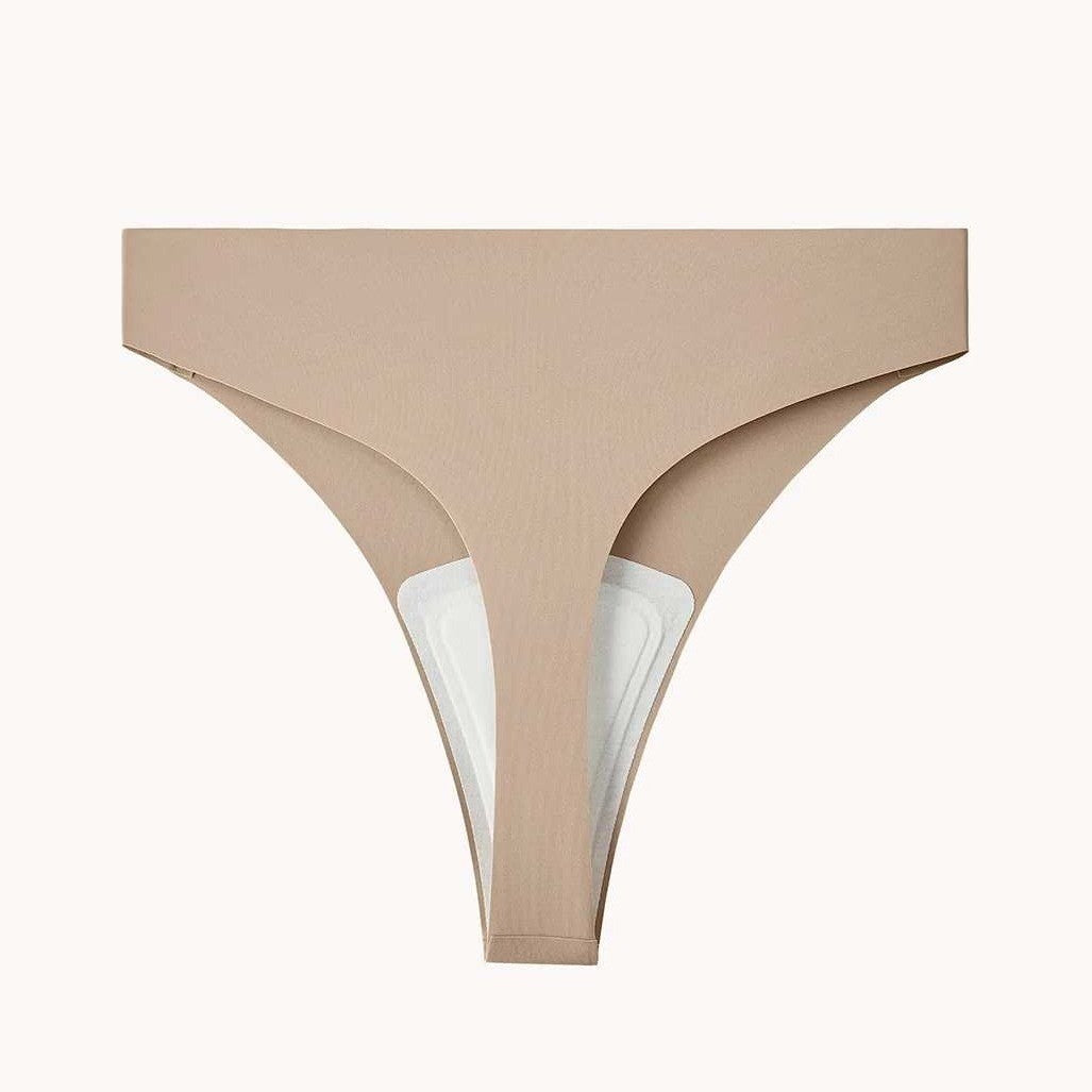 LUCKMEEY Women's S Cotton Thongs Seamless No Show Panty Liners Workout G-Strin