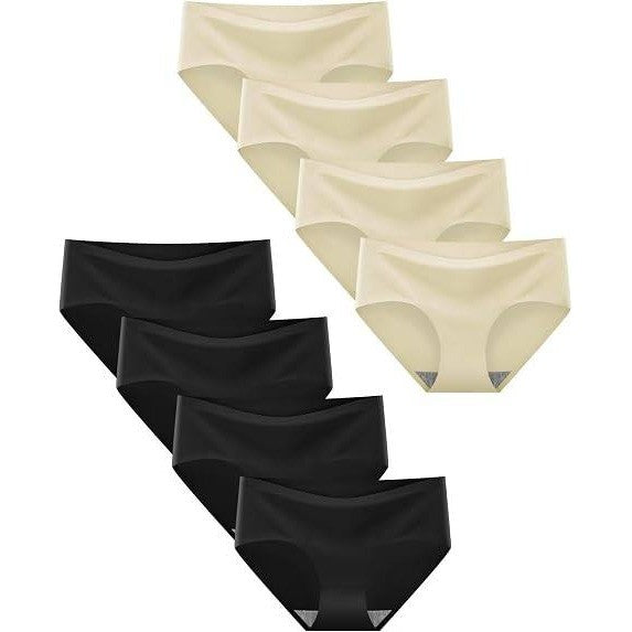 MSRP $30 Finihen 8 Pack Teen Girls 15-16Y Black, Flesh Underwear Seamless Stret
