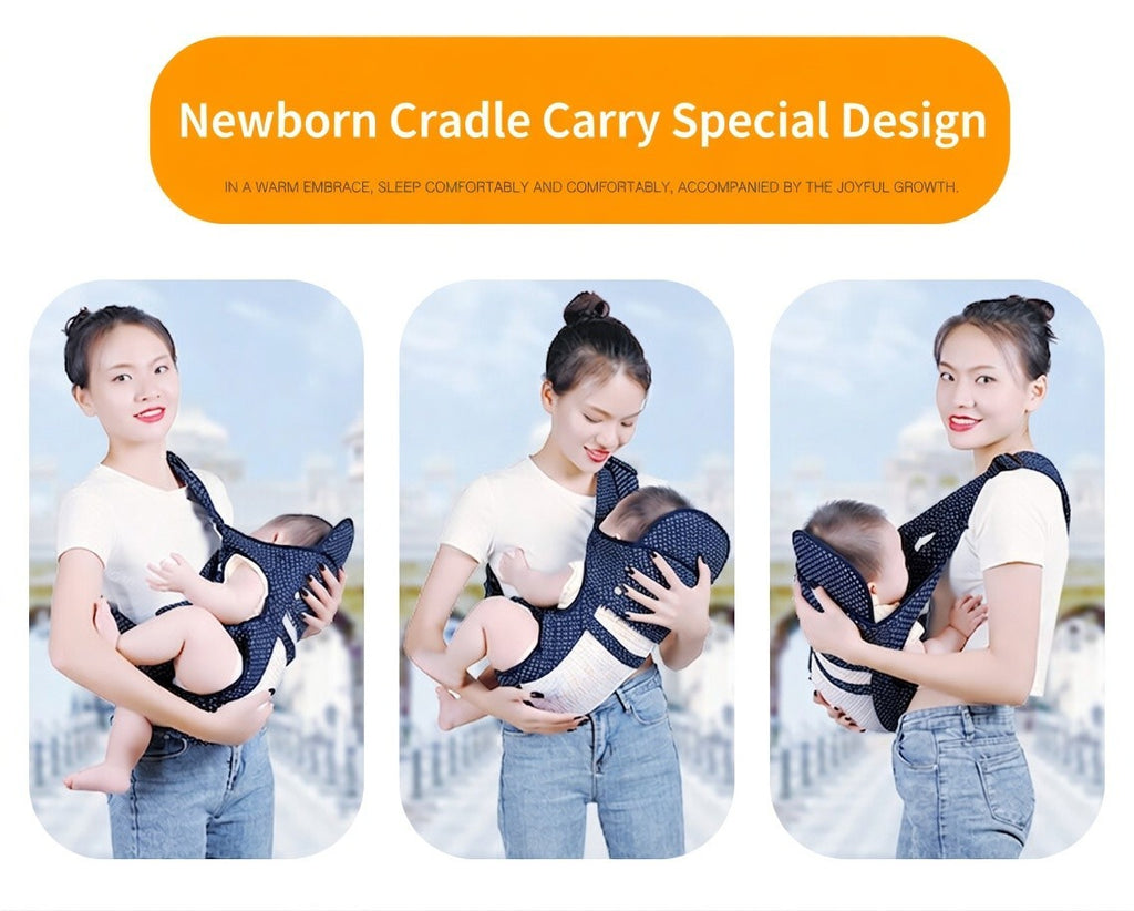 4-in-1 Baby Carrier from Newborn to Toddler Ergonomic Breathable Infant Backpack