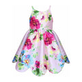 MSRP $68 Lilt Little Girls 5 Orchid Multi Sleeveless A-Line Dress