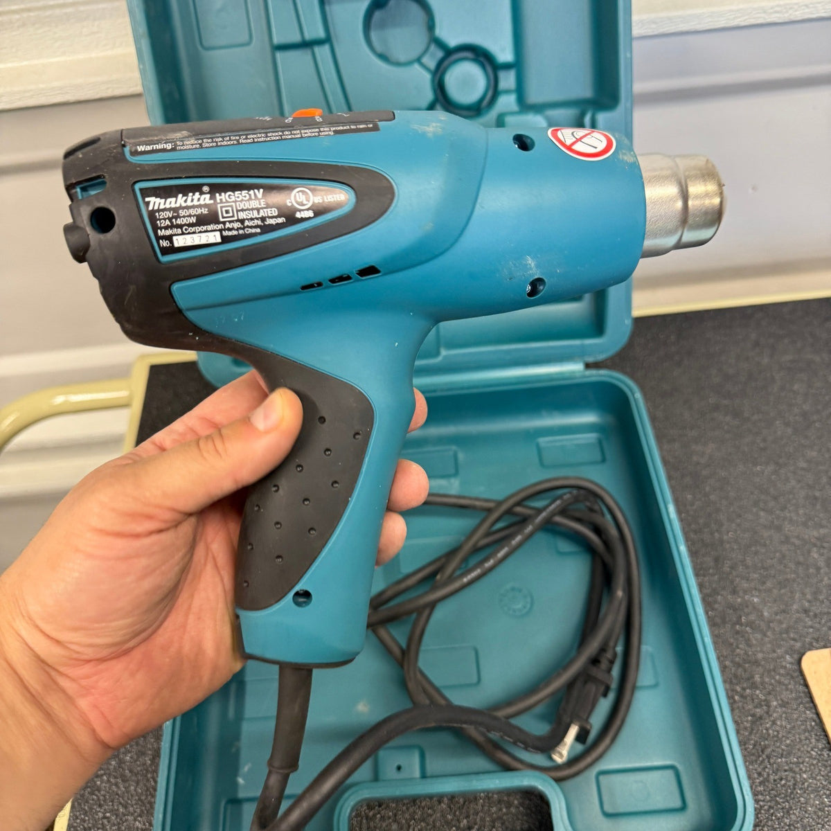 Makita HG551V Heat Tool Variable Temperature Control 12A 1400W w/ Hard Case
