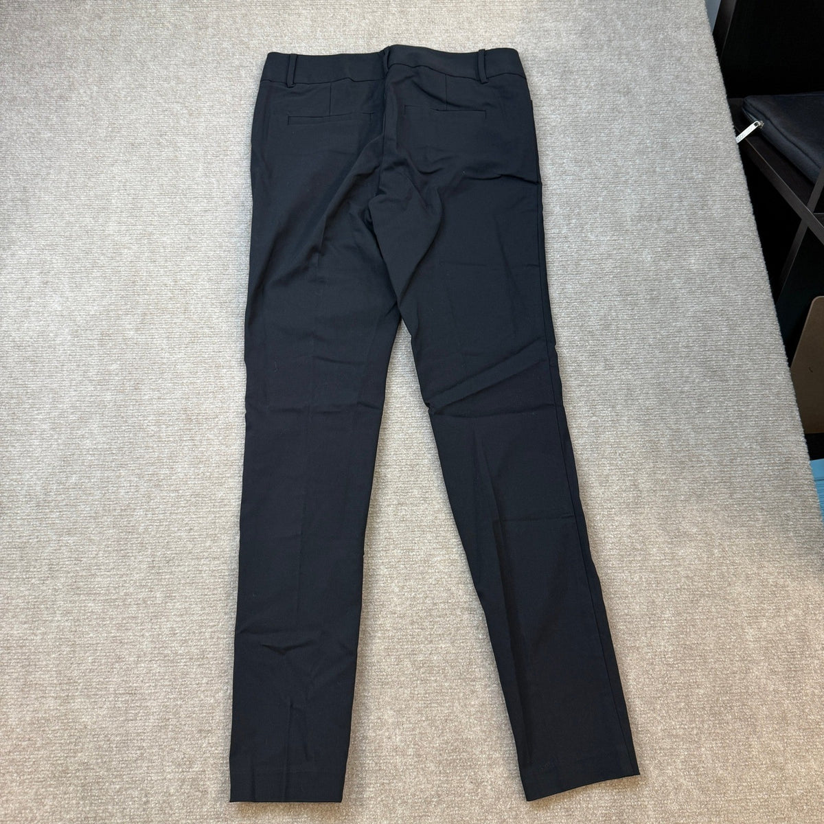 MSRP $70 SATINATO Women's 0 Regular Black Straight Pants Stretch Slim Skinny