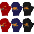 Cooraby 6 Pairs Toddler 1-3T Magic Stretch Mittens Winter Unisex Baby Knitted G