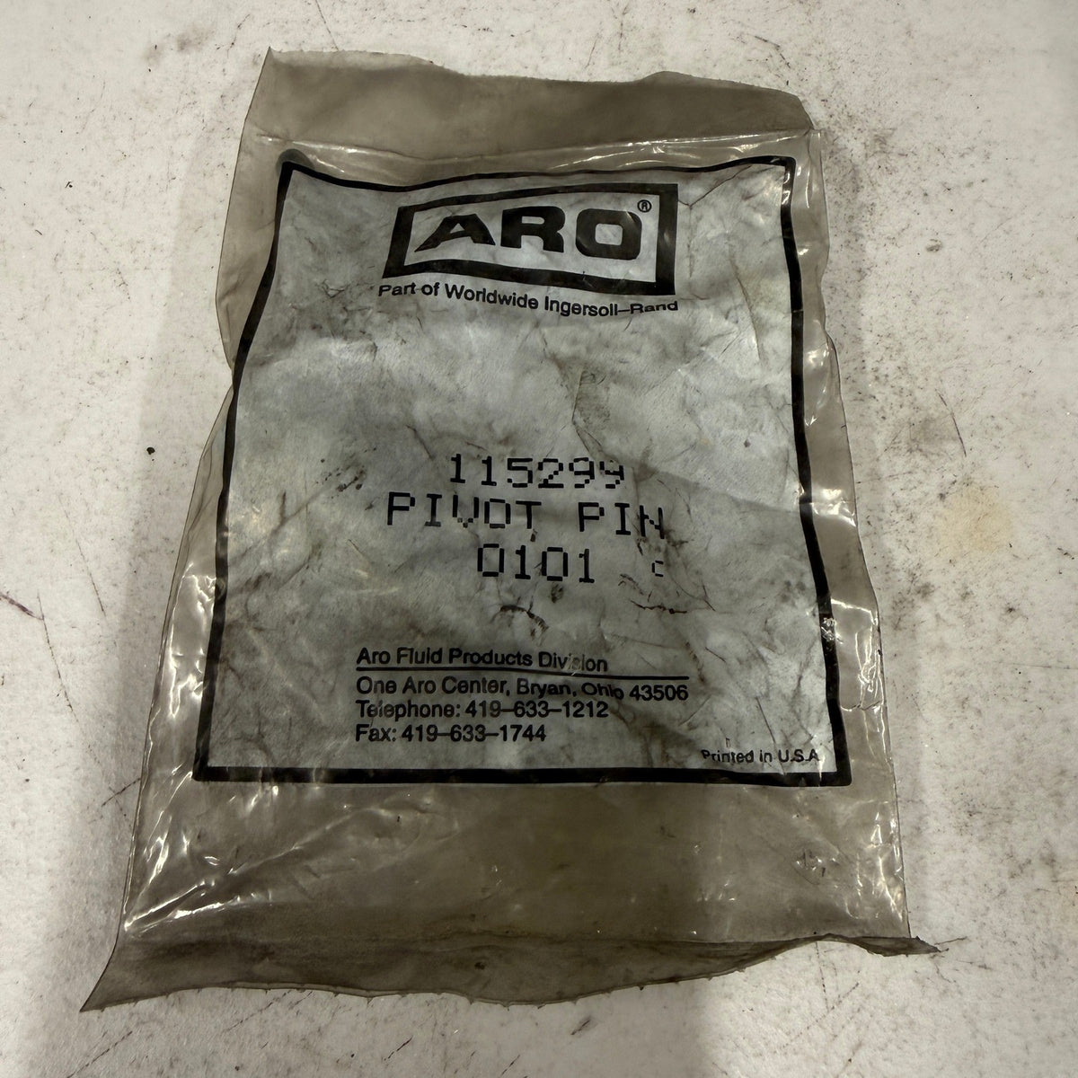 ARO Ingersoll Rand 115299 Pivot Pin Kit Fluid Products