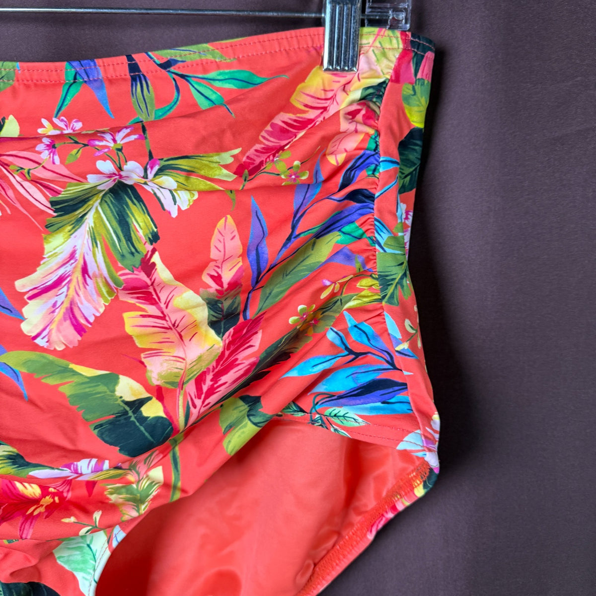 Lands' End Women's XS-L, S-M LONG High Waist Classic Bikini Bottoms Chlorine Res