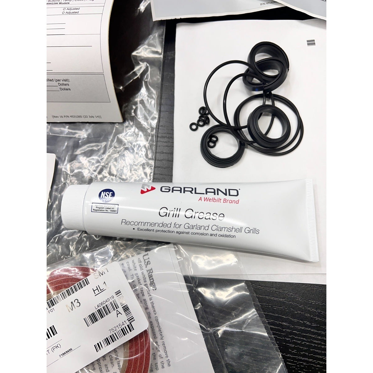 Set of Garland 080000036 Kit 2 Platen Split Viton, 4530964 Gasket Lid 2P Kit, 45
