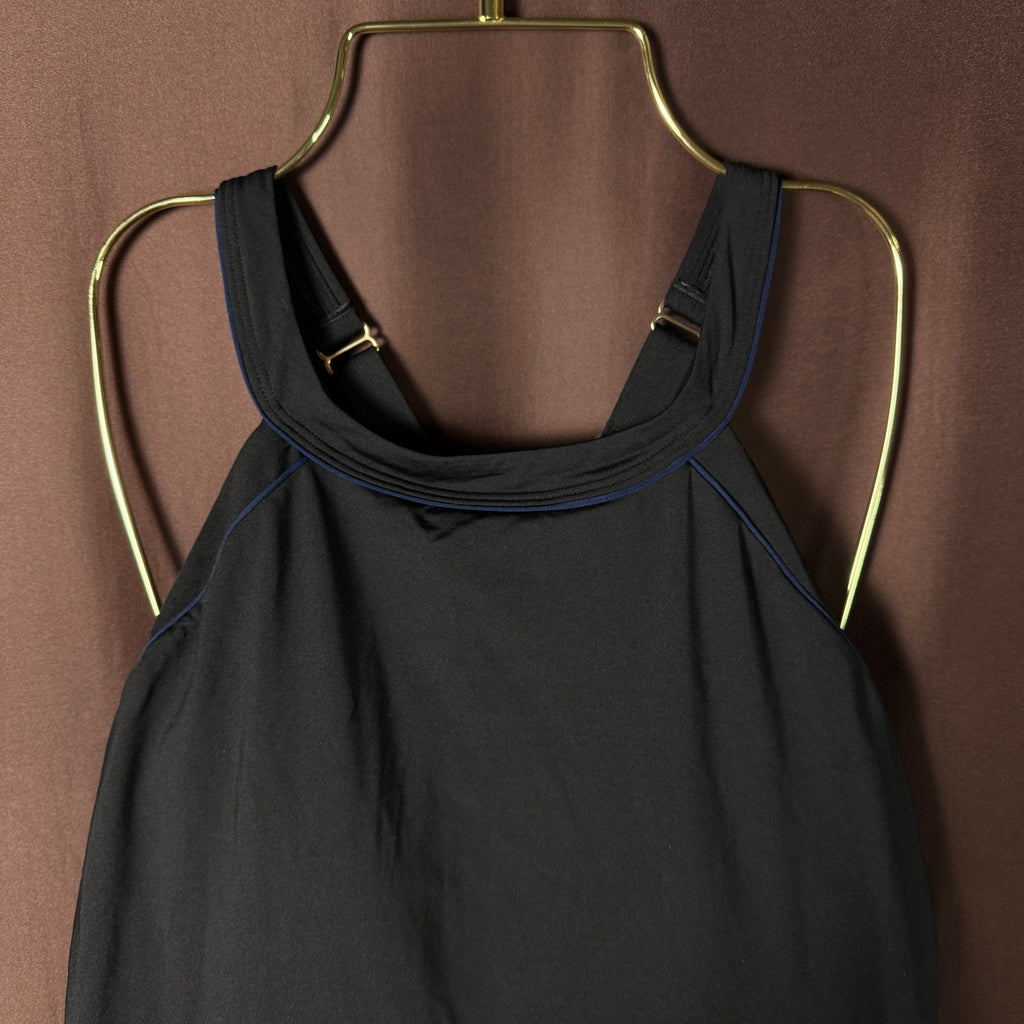 Lands' End Women's 8DD Chlorine-Resistant High-Neck One-Piece Swim Dress