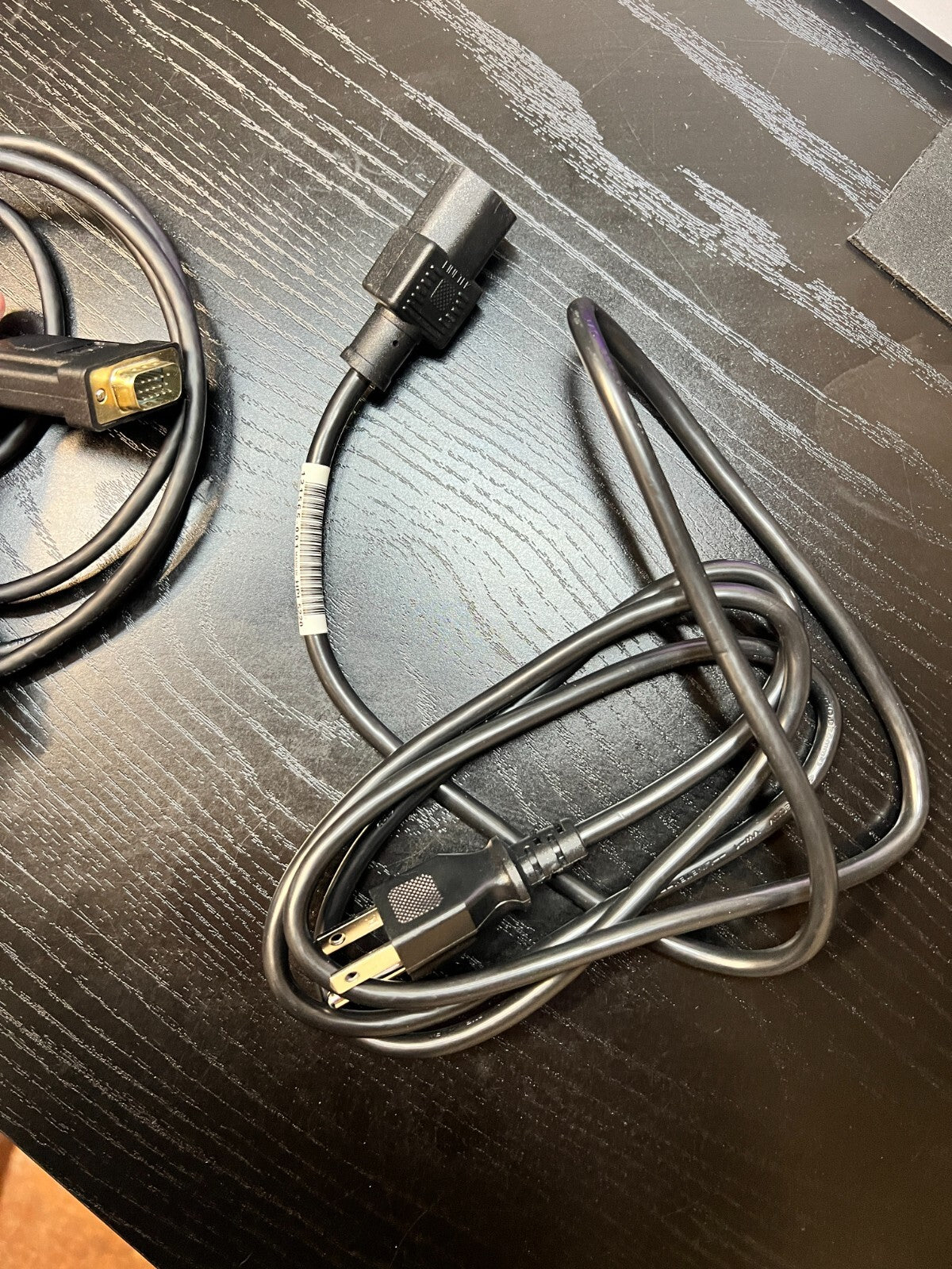 Lot of 2 DVI and 121565-001 HPI 5220 Power Cords for Desktop Monitor