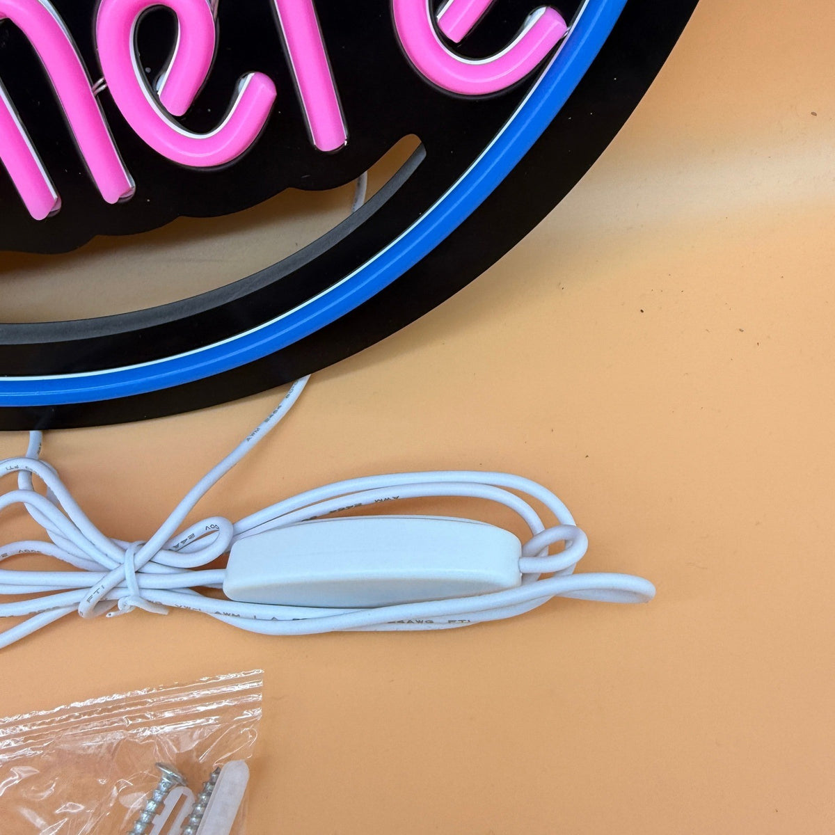 16"x13" It's 5:00 Somewhere Palm Tree Cocktails LED Neon Sign USB Powered